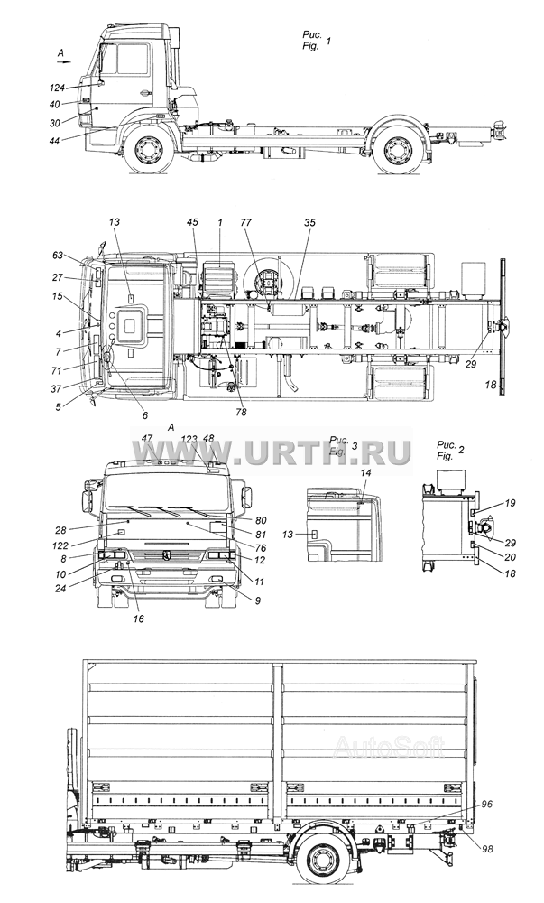 4308-3700001-27 Электрооборудование. Расположение на автомобиле